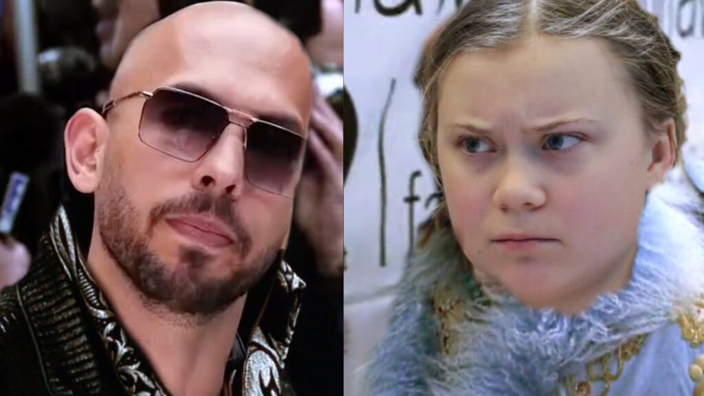 Andrew Tate e Greta Thunberg