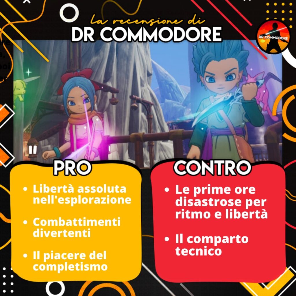 dragon quest treasures pro contro