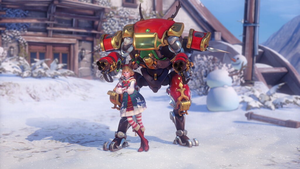 overwatch 2 skin natalizia di d.va