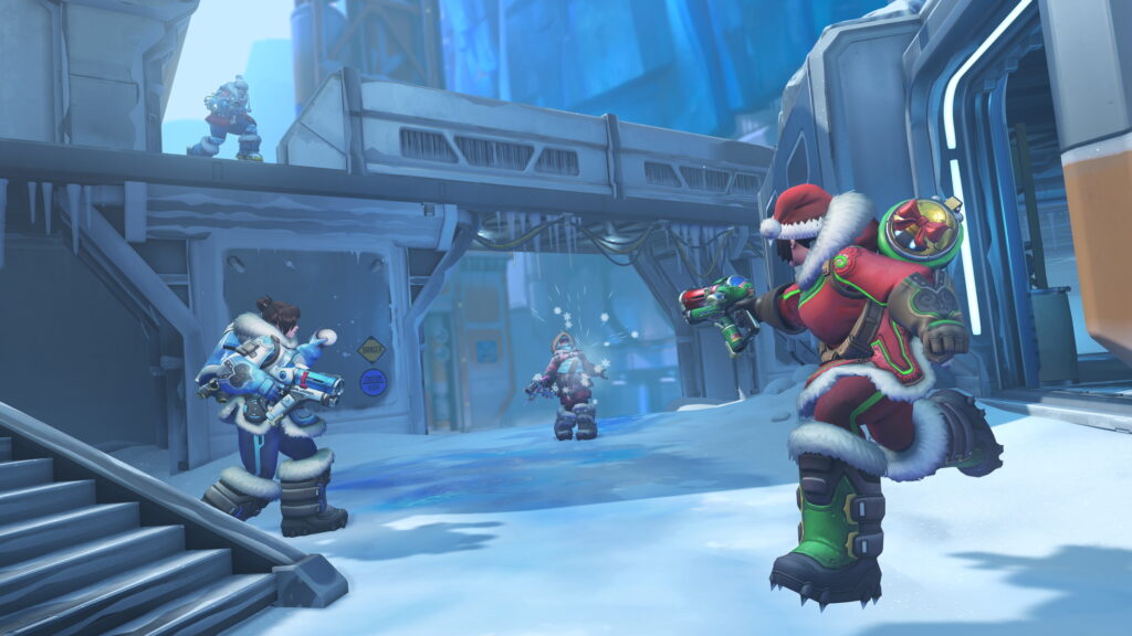 overwatch 2 battaglia a palle di neve di mei