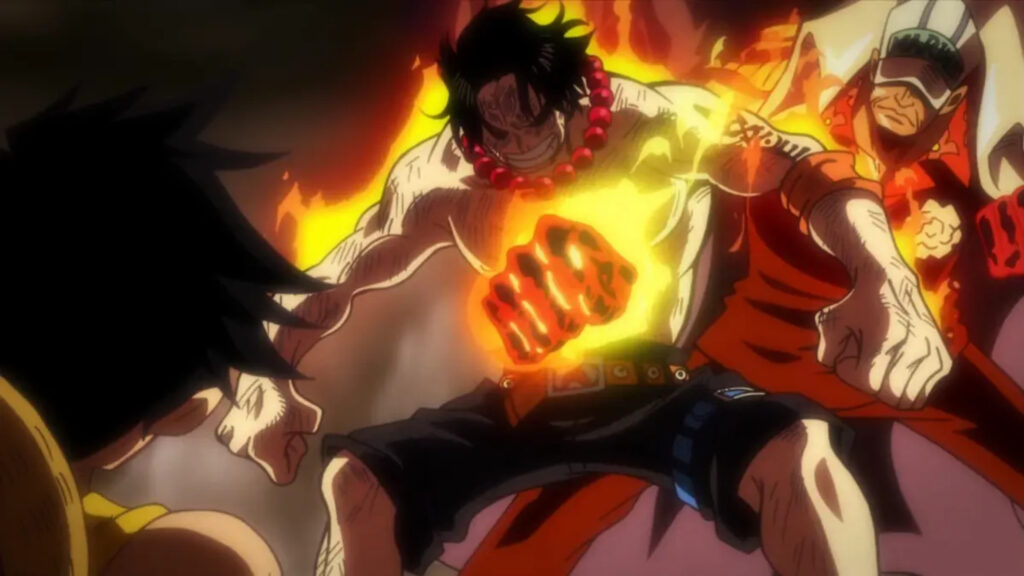 Ace Saves Luffy