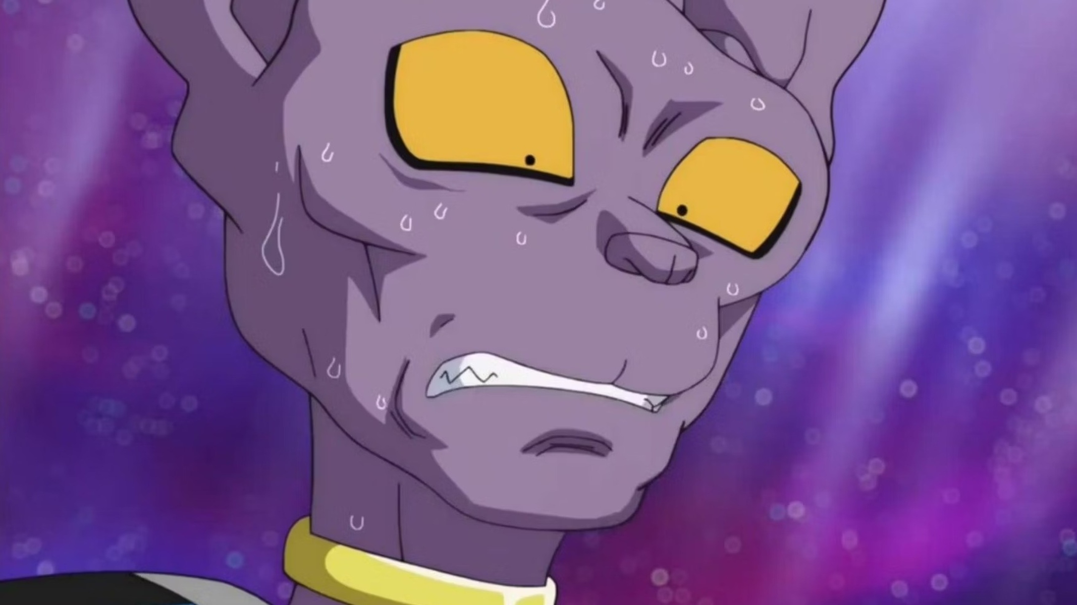 Dragon Ball Z Beerus Scared 1