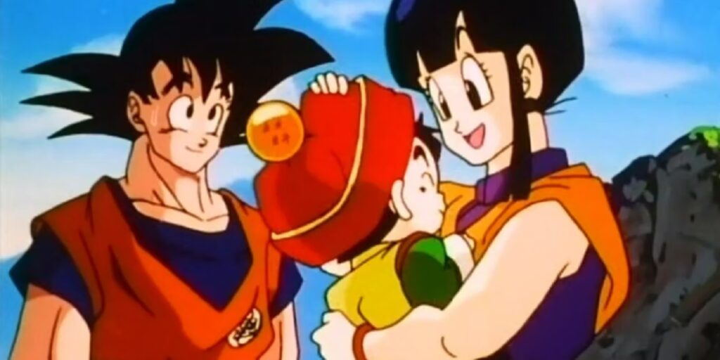 Dragon Ball Z Chi Chi Holds Baby