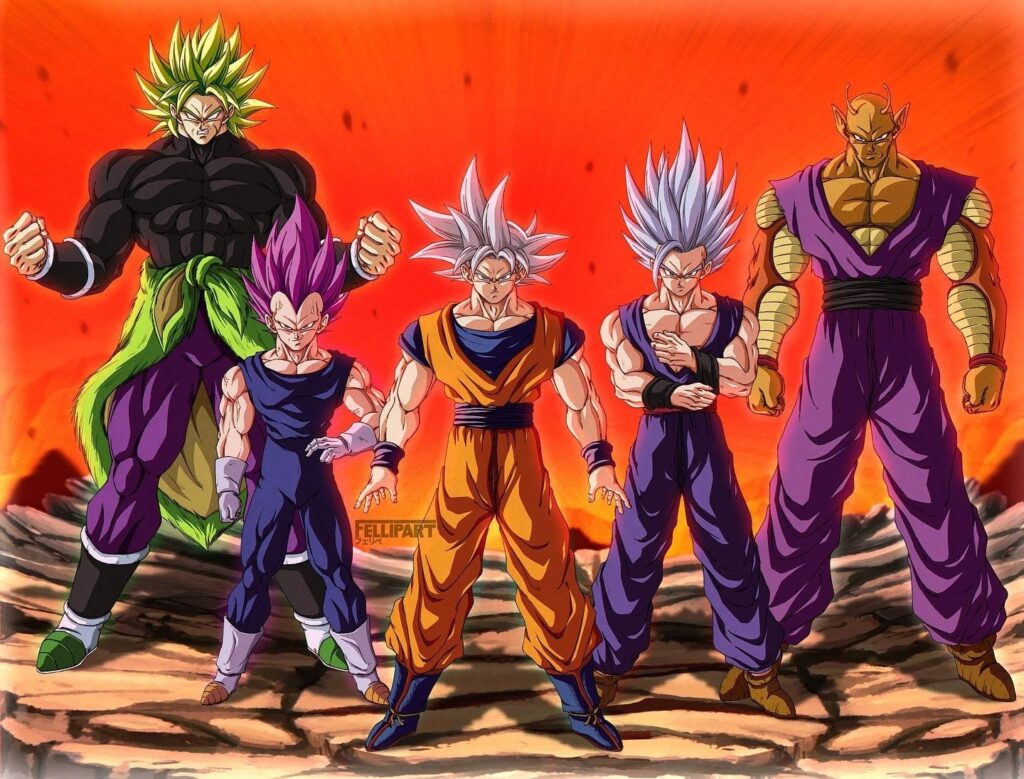 dragon ball z super gohan broly vegeta goku