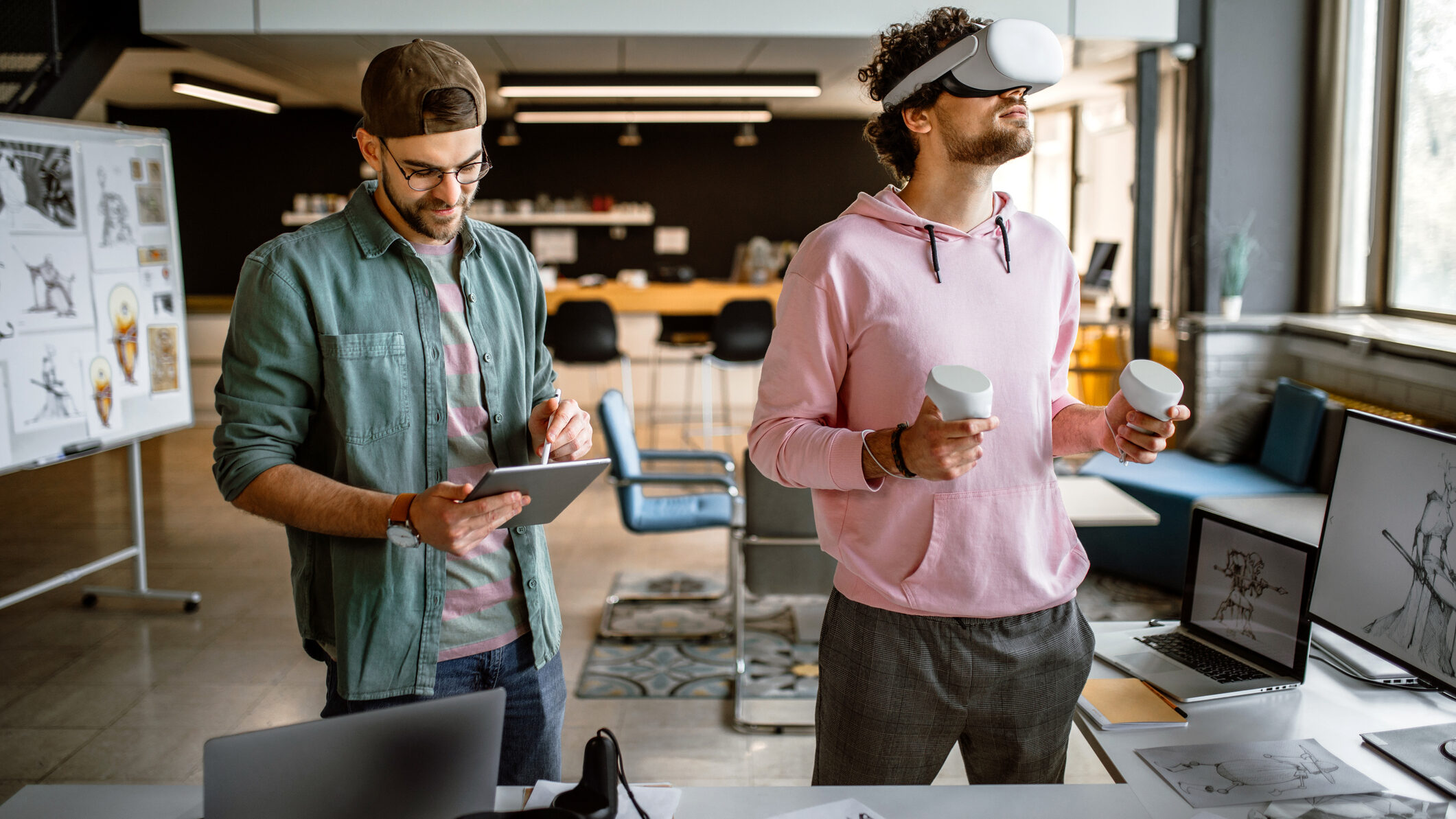 Visore utilizzato in ambito lavorativo