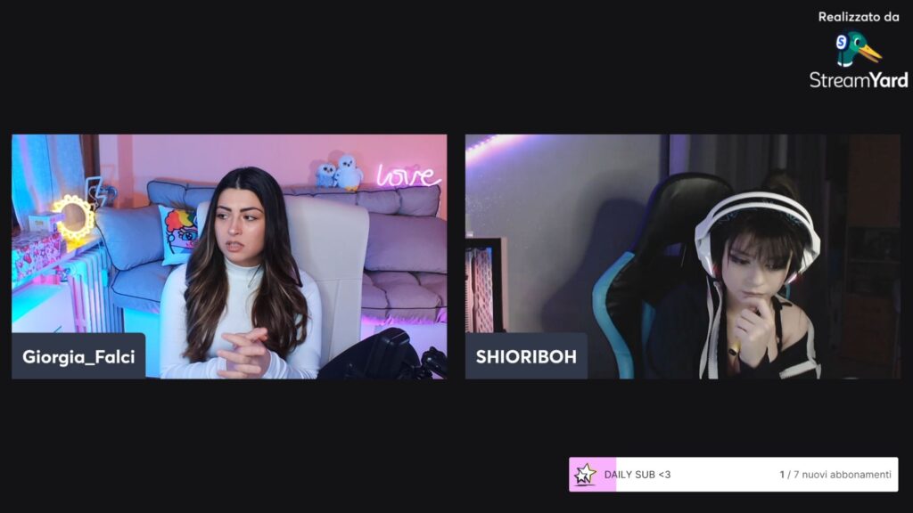 streamer giorgia falci e shioriboh