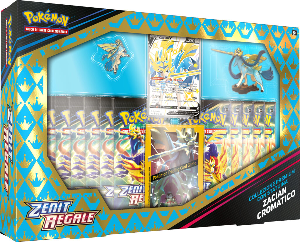Pokemon TCG Sword Shield—Crown Zenith m Figure Collection Shiny Zacian IT
