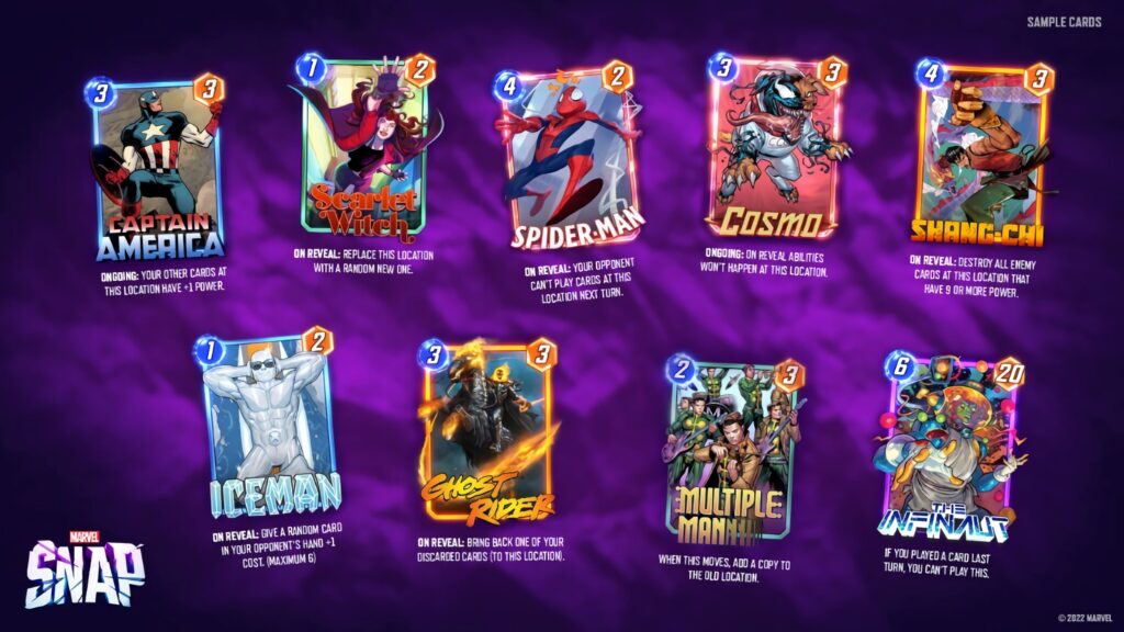 marvel snap carte