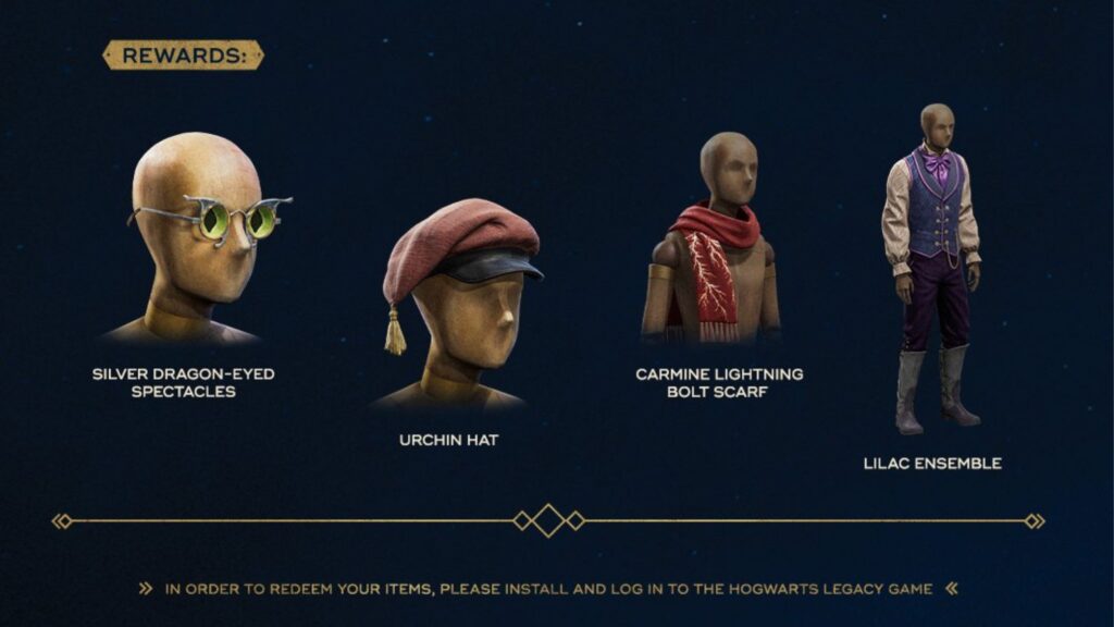 Hogwarts Legacy Twitch Drops oggetti