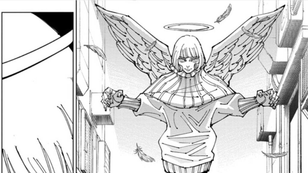 Jujutsu Kaisen Hana Kurusu Flying Down to Save Megumi