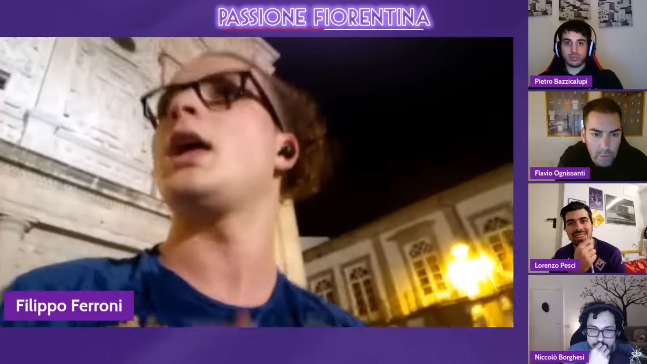 Passione Fiorentina Twitch aggressione