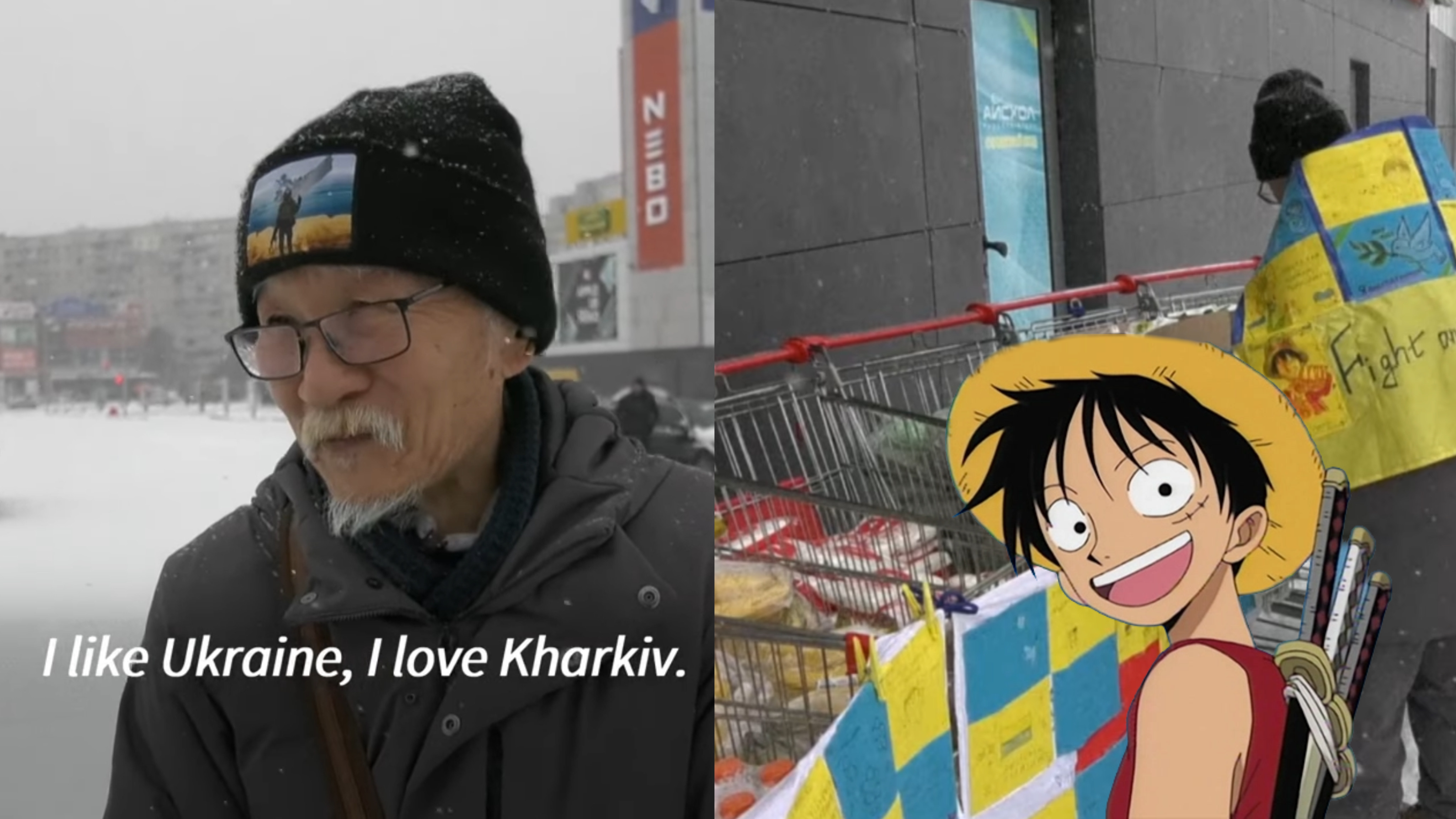 Ucraina Giappone Luffy di One Piece