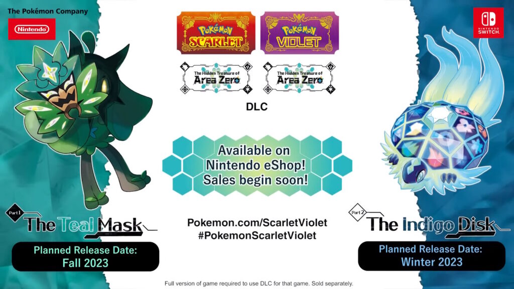 Pokémon Scarlatto e Violetto DLC ufficiale