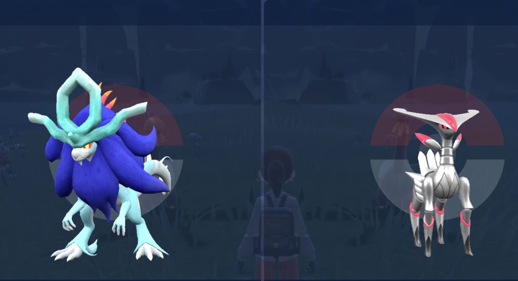 Pokémon Shiny Acquecrespe e Fogliaferrea
