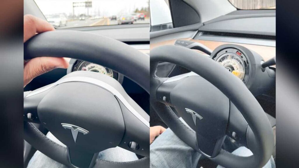 tesla model y volante staccato