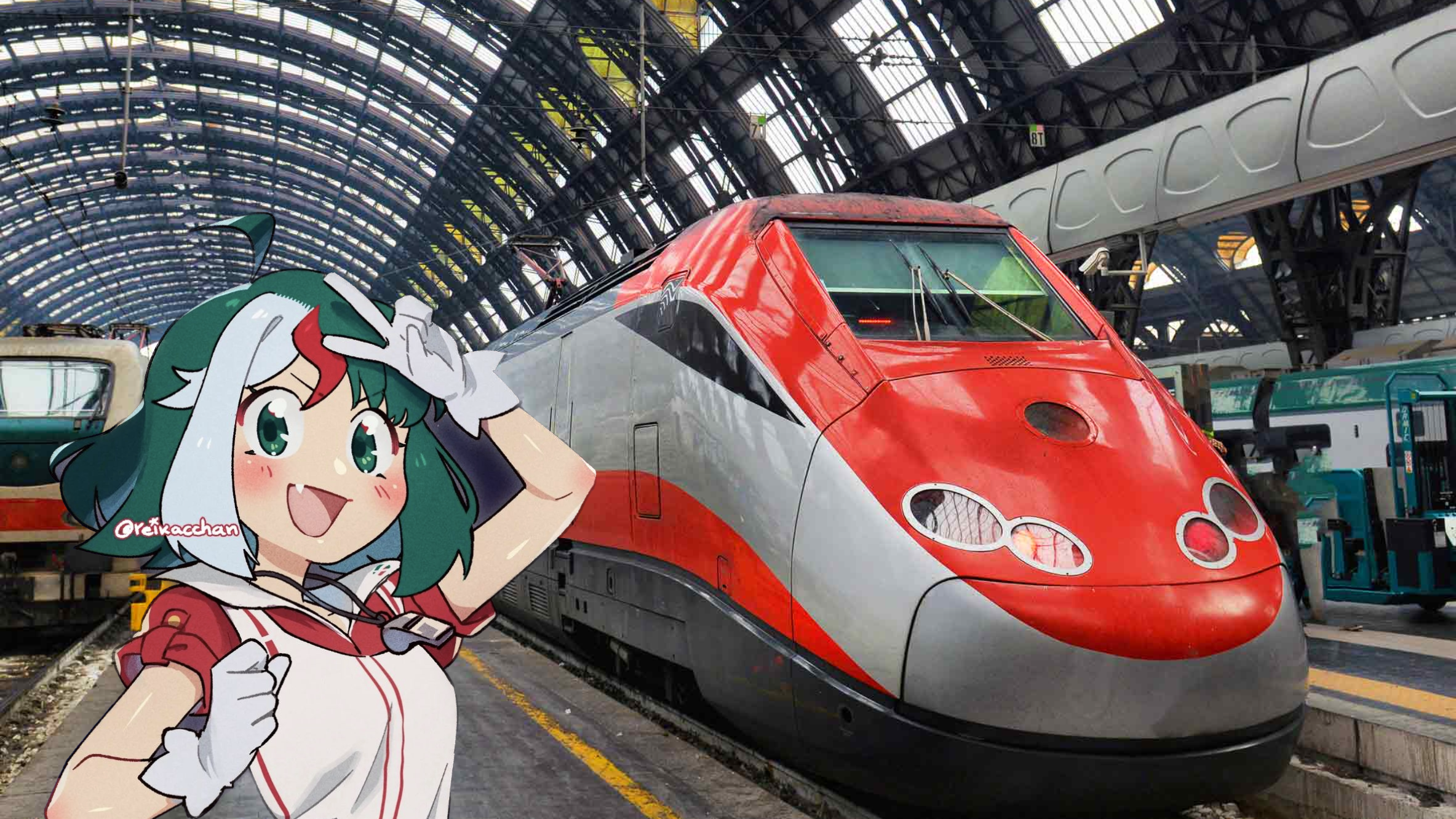 Trenitalia anime girl