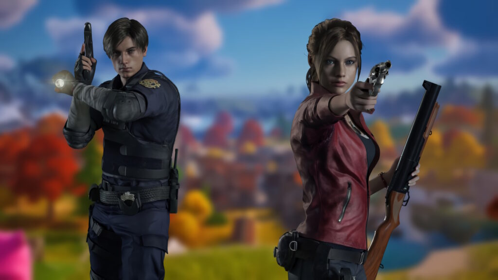 Fortnite Leon e Claire Resident Evil