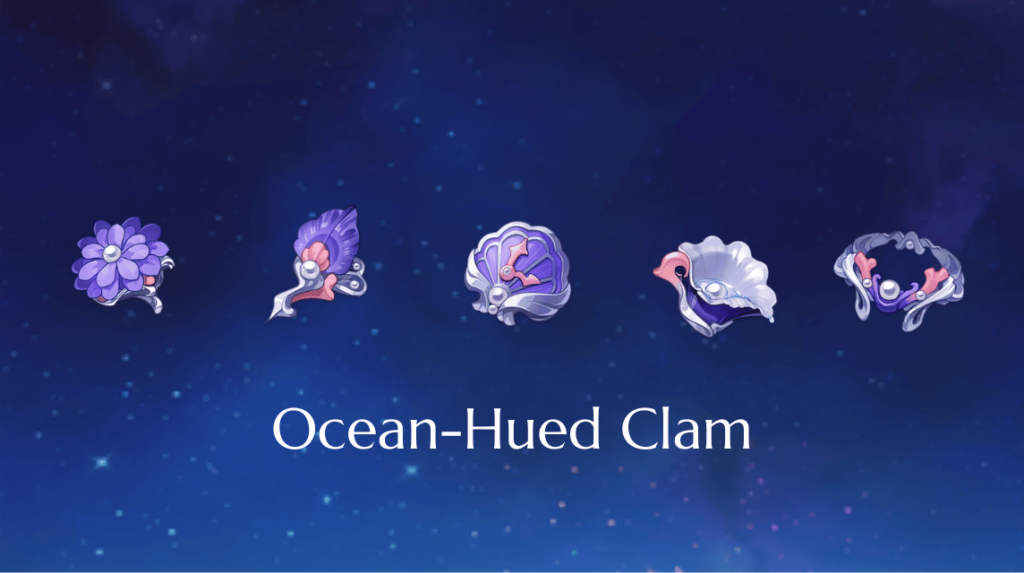 Ocean Hued Clam 1