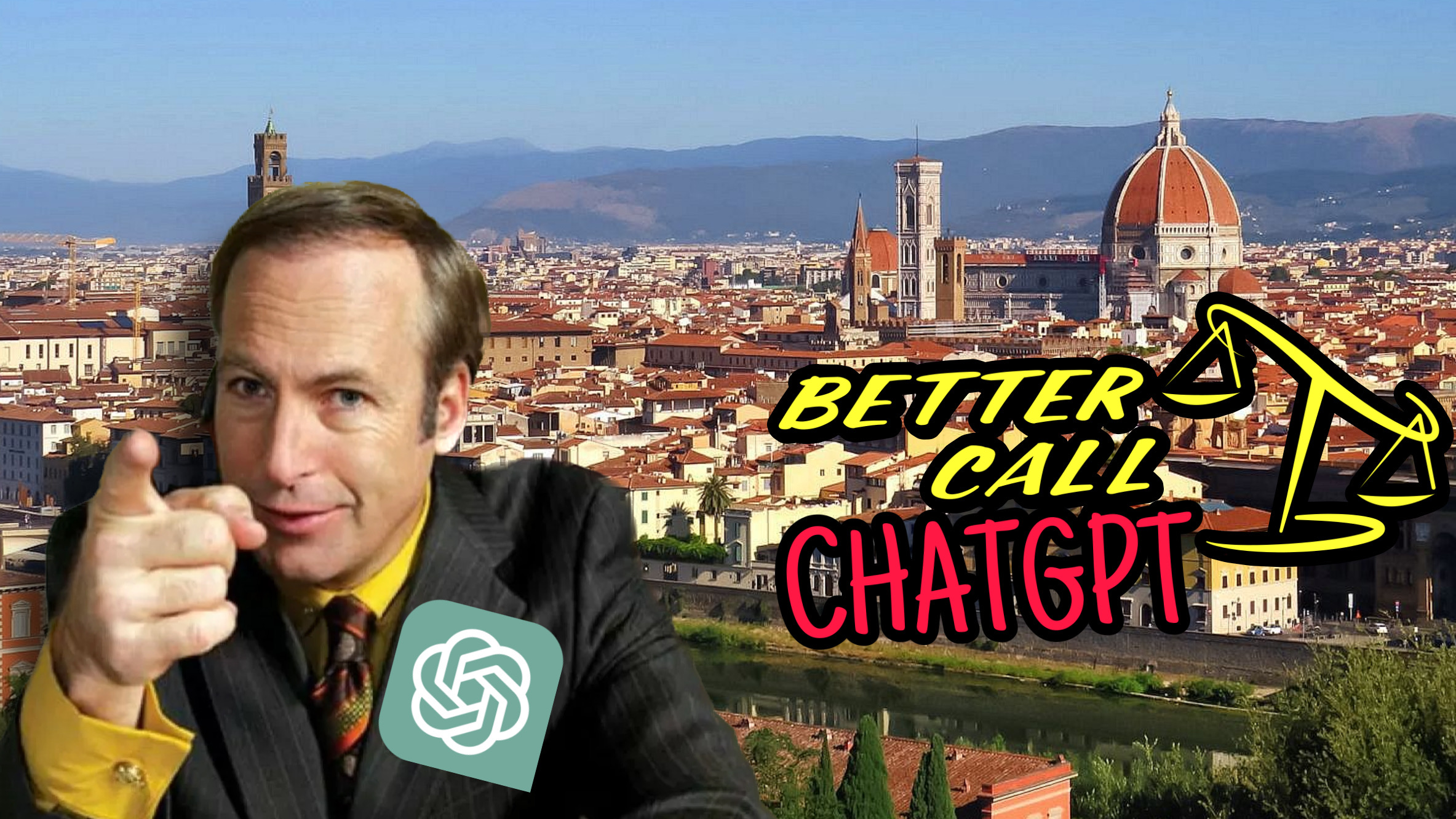 Better Call Saul ChatGPT e dietro foto Firenze