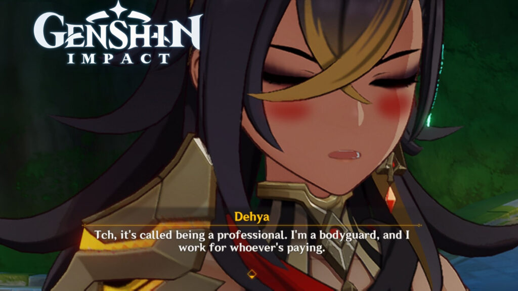 Genshin Impact Dehya Imbarazzata