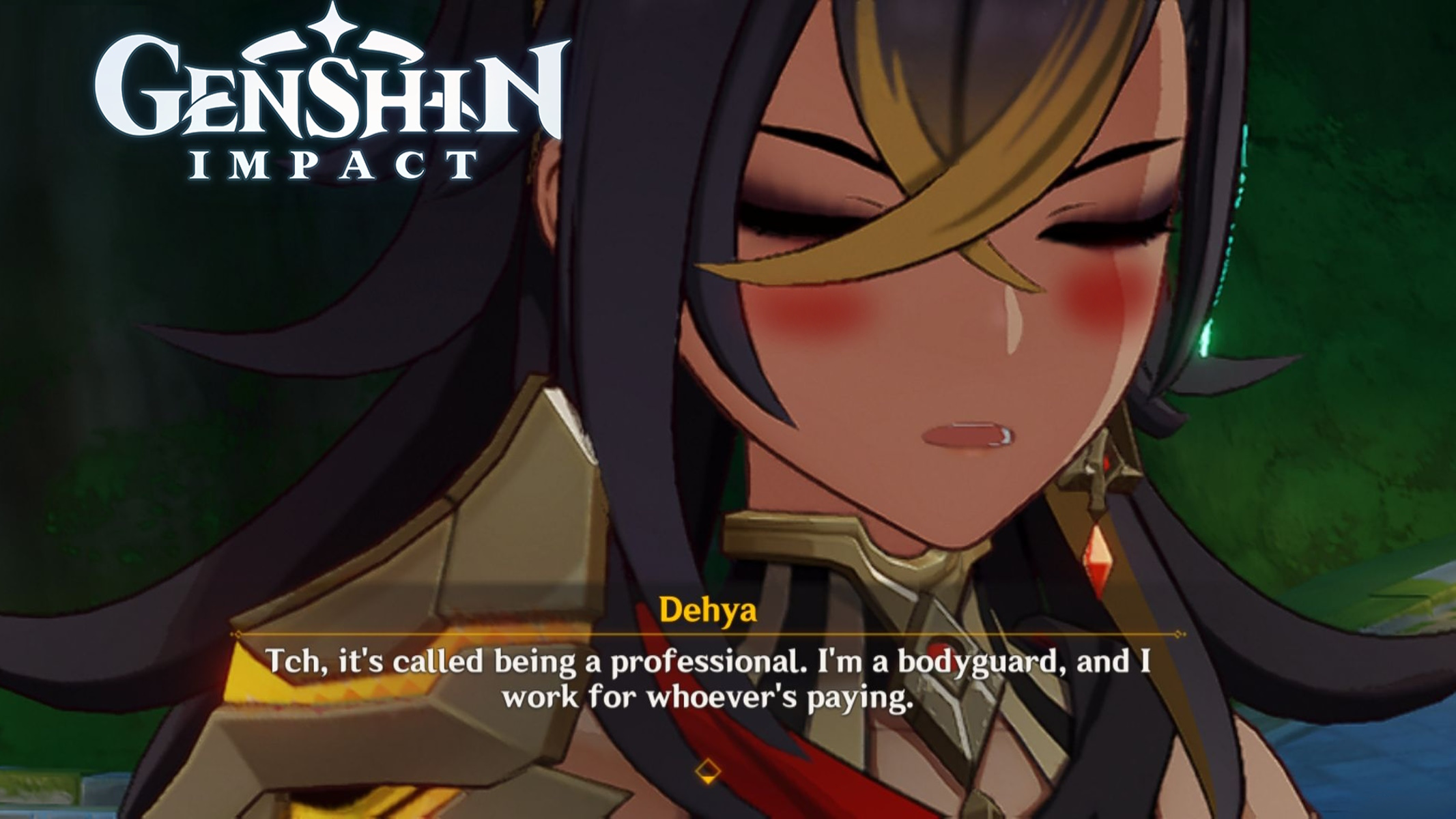 Genshin Impact Dehya Imbarazzata