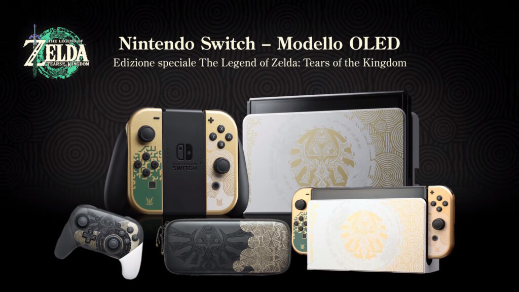 Nintendo Switch Modello OLED a tema Zelda: Tears of the Kingdom