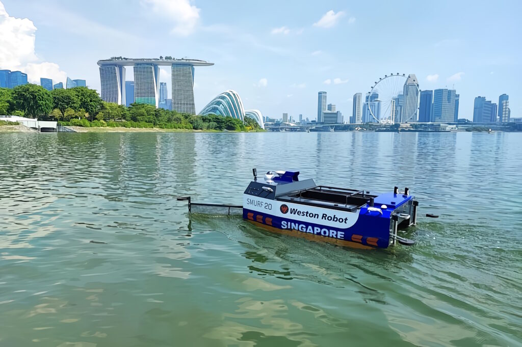 Singapore Weston Robot Pulizia Fiumi