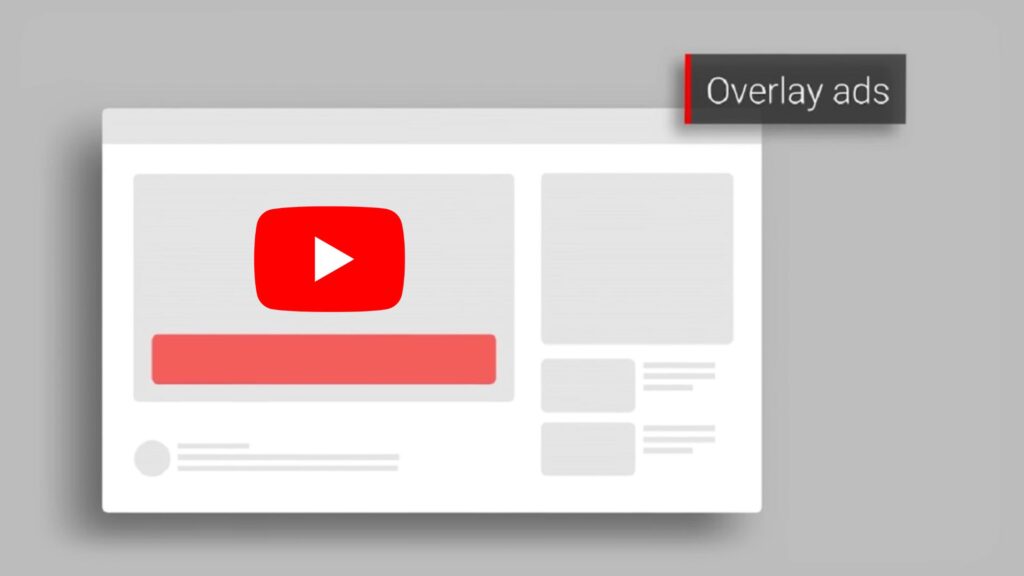 YouTube overlay