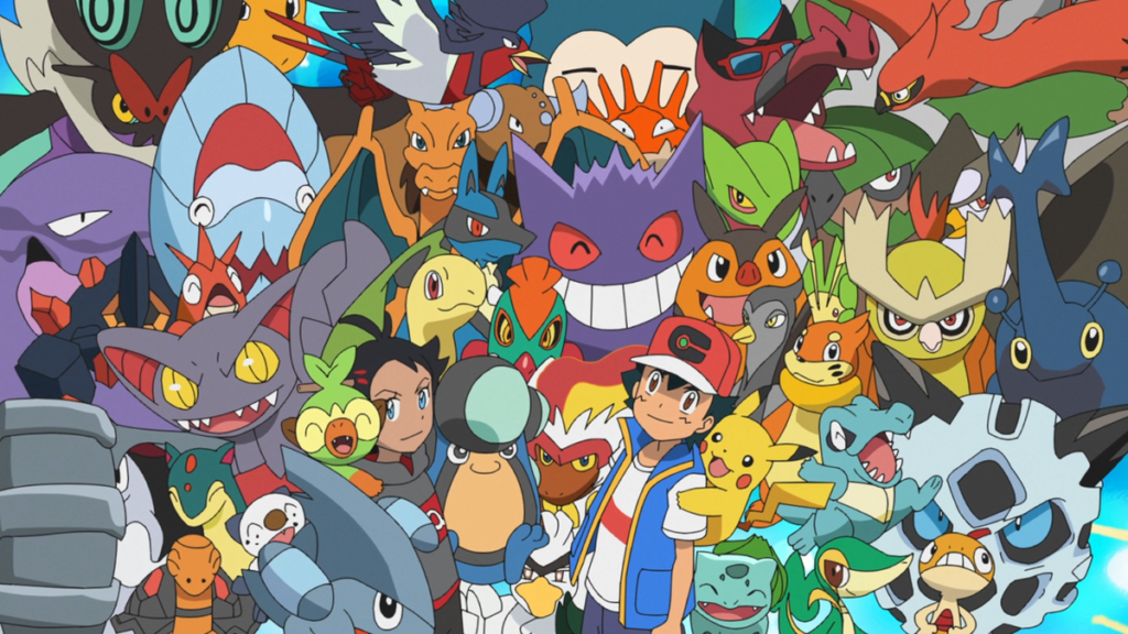 Ash e tutti i pokemon