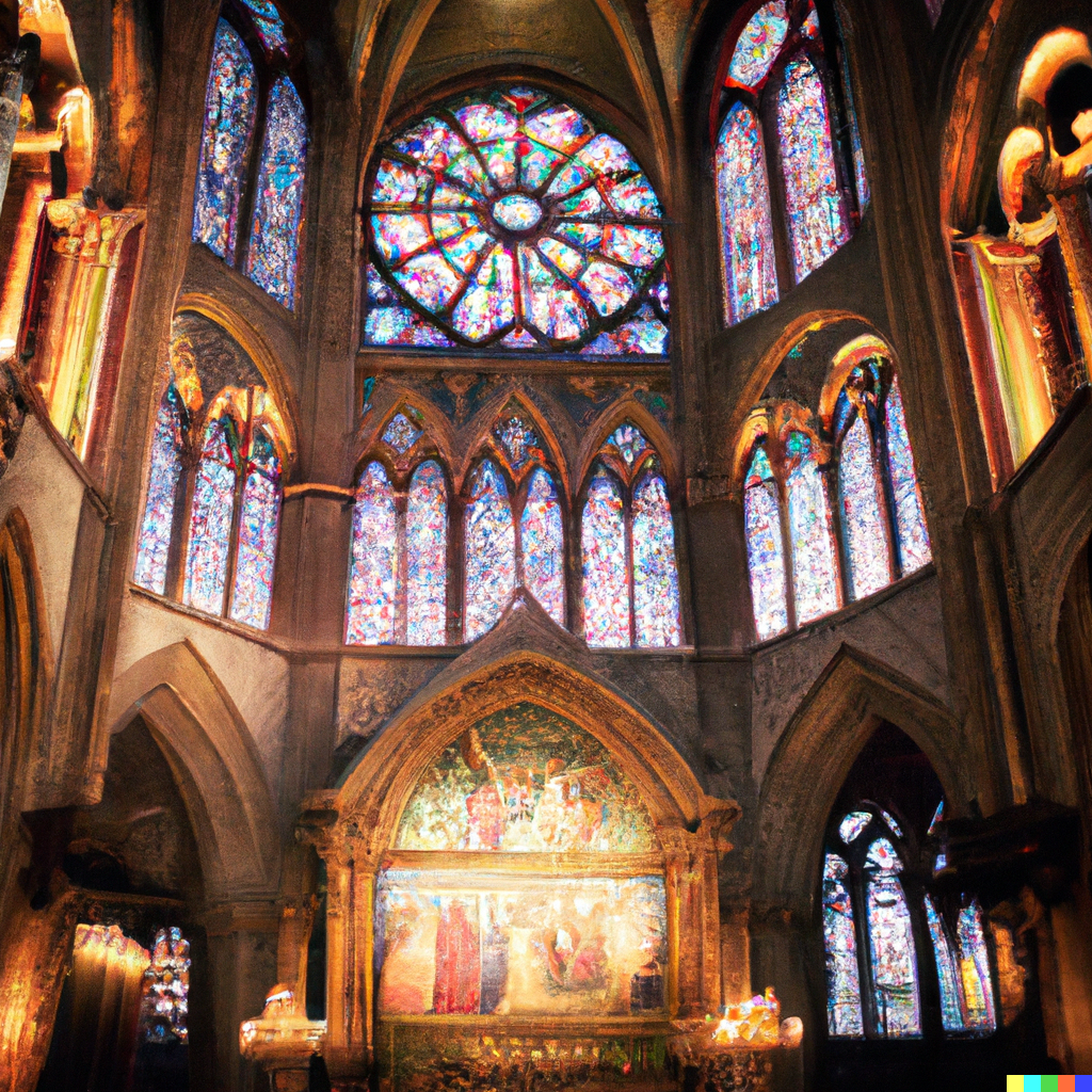 DALL·E 2023 04 02 21.45.03 Notre Dame de Paris painted by Botticelli