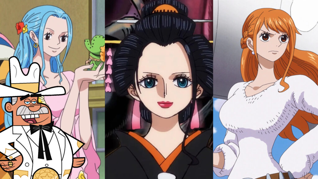 One Piece con Bibi, Nico Robin e Nami, e Doug Dimmadome