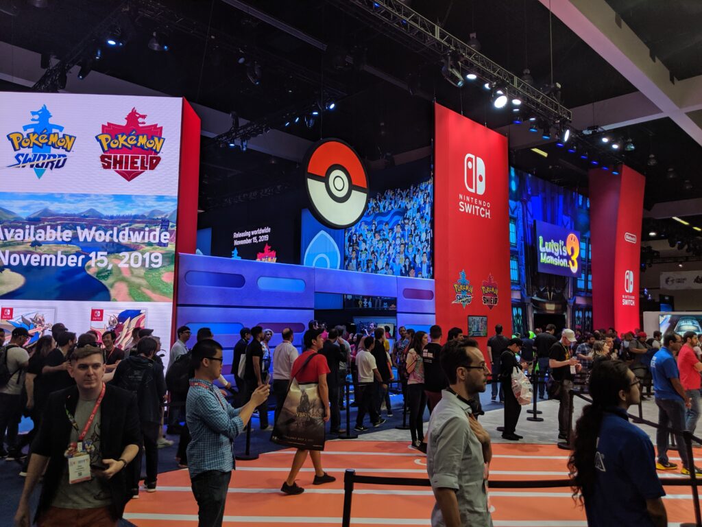 uno scorcio del padiglione Nintendo nel corso di uno degli ultimi E3
