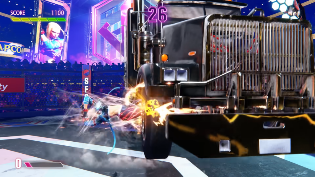 Street-Fighter-6-Showcase-Cammy-contro-Camion-truck