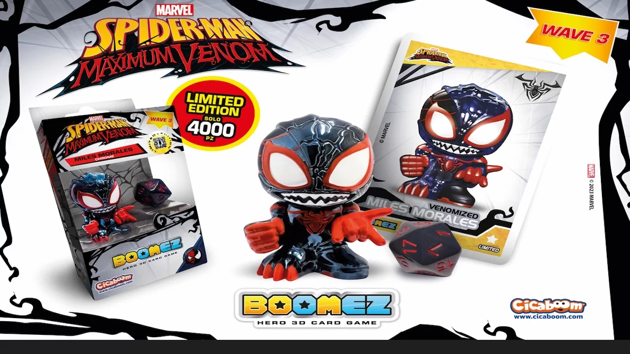 boomez spider man maximum venom wave 3 annunciata da cicaboom