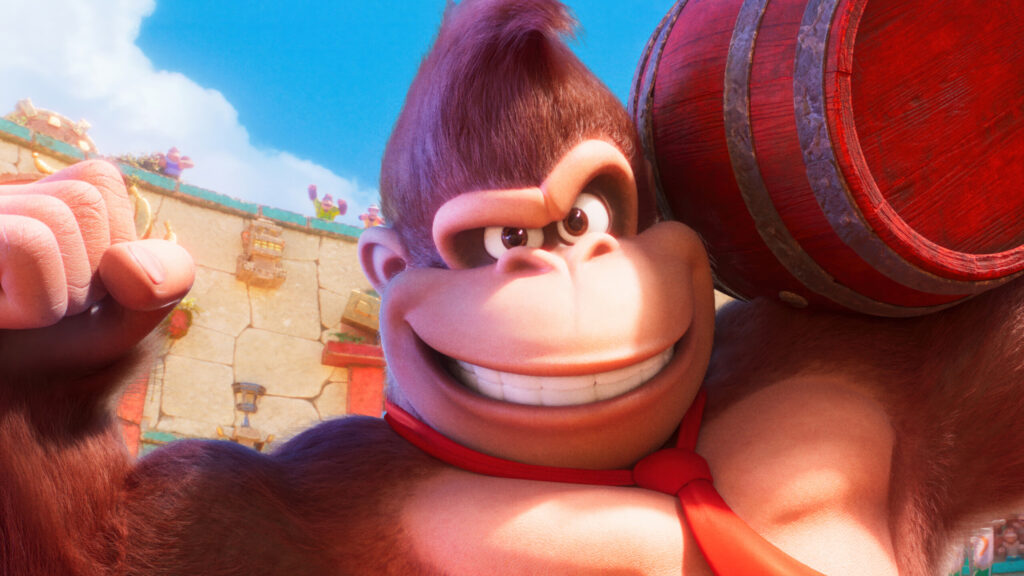 Donkey Kong sulle locandine di Super Mario Bros - il Film