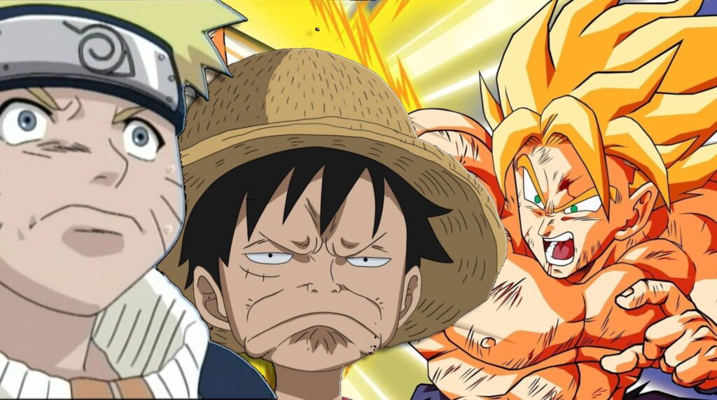 dragon ball one piece naruto