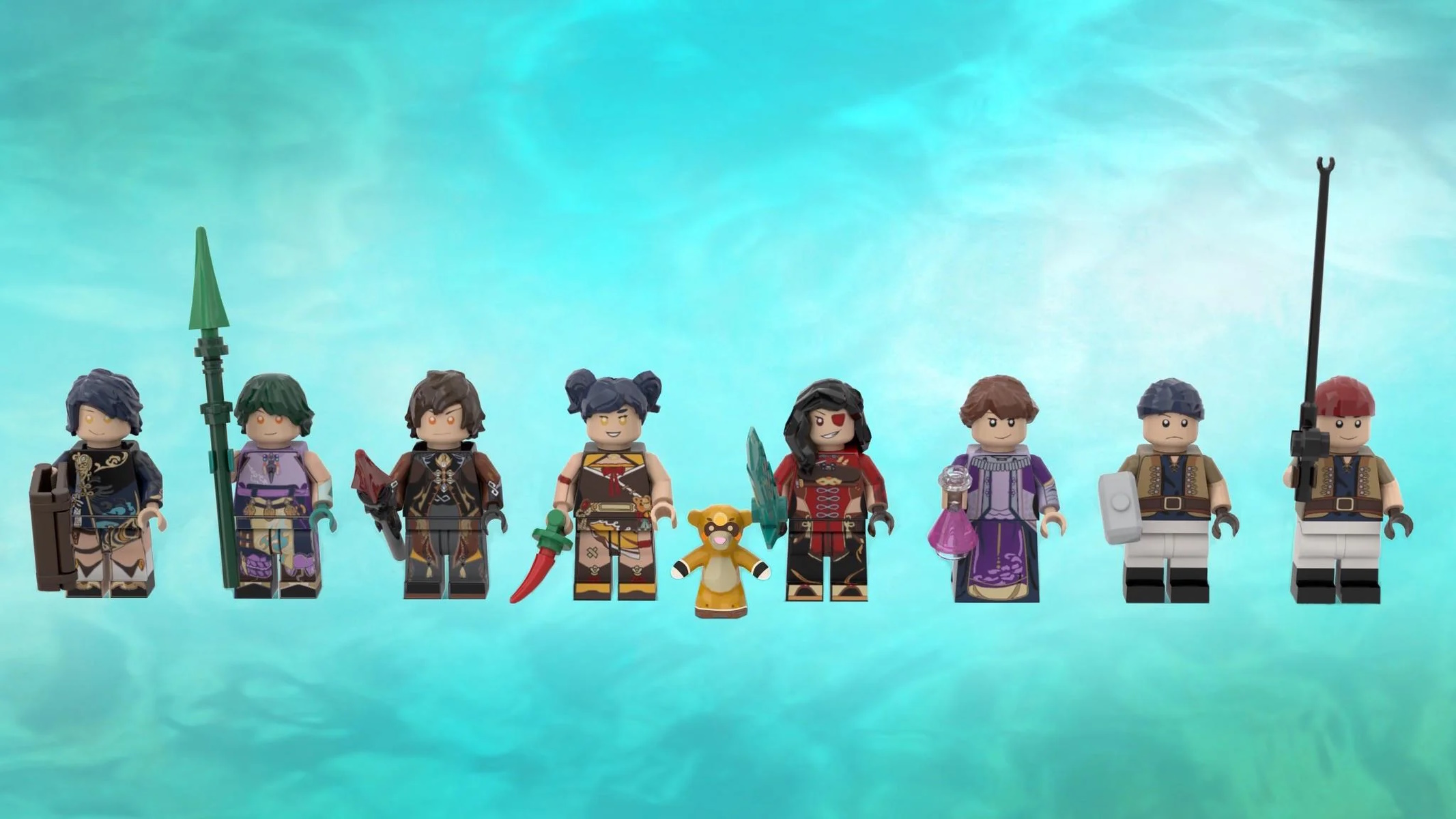 Genshin Impact Lego Set Personaggi Liyue