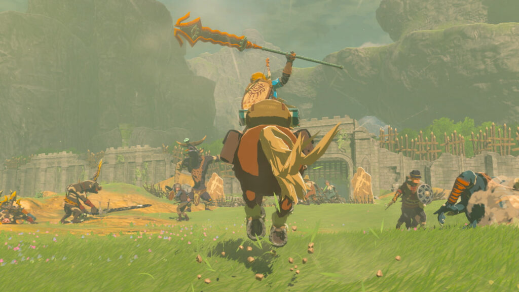 una scena di combattimento tratta dall'ultimo trailer di Zelda: Tears of the Kingdom