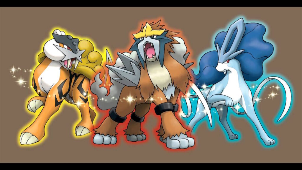 Pokémon Trio Cani Leggendari Shiny