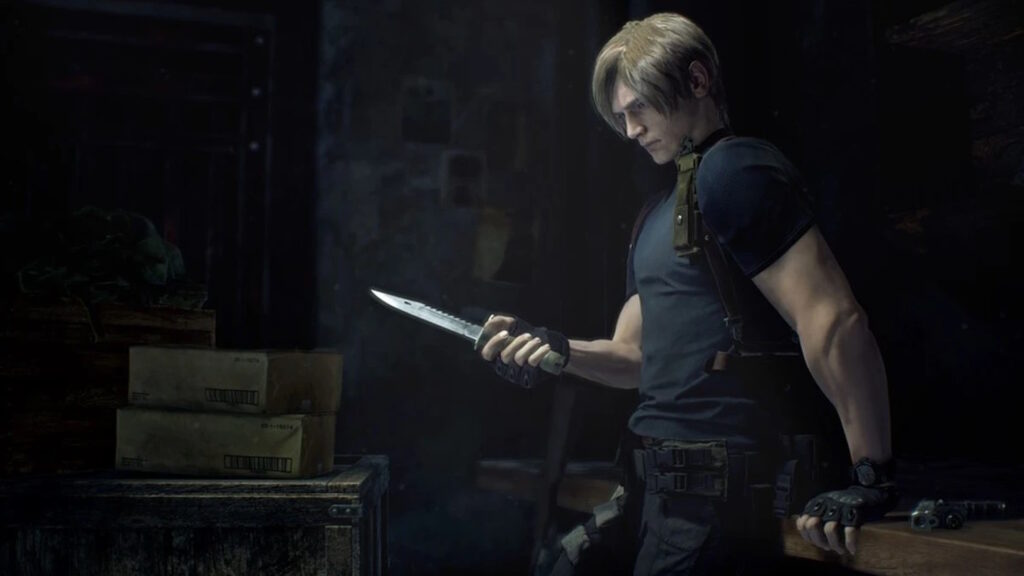 Resident Evil 4 Remake Leon Coltello