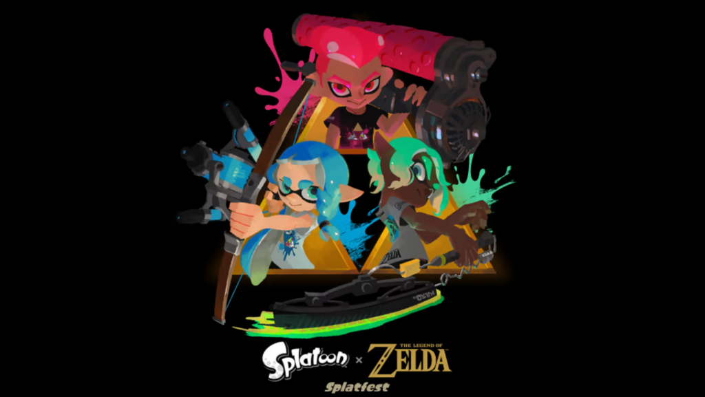 Il logo dello Splatfest che vedrà insieme Splatoon e The Legend of Zelda