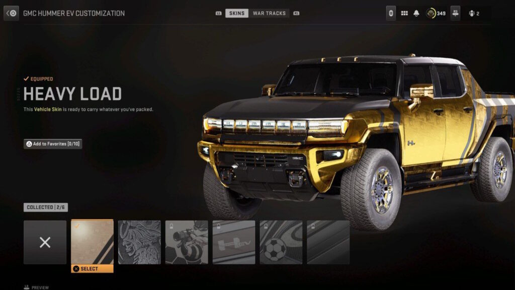 Warzone 2 Skin per l'Hummer