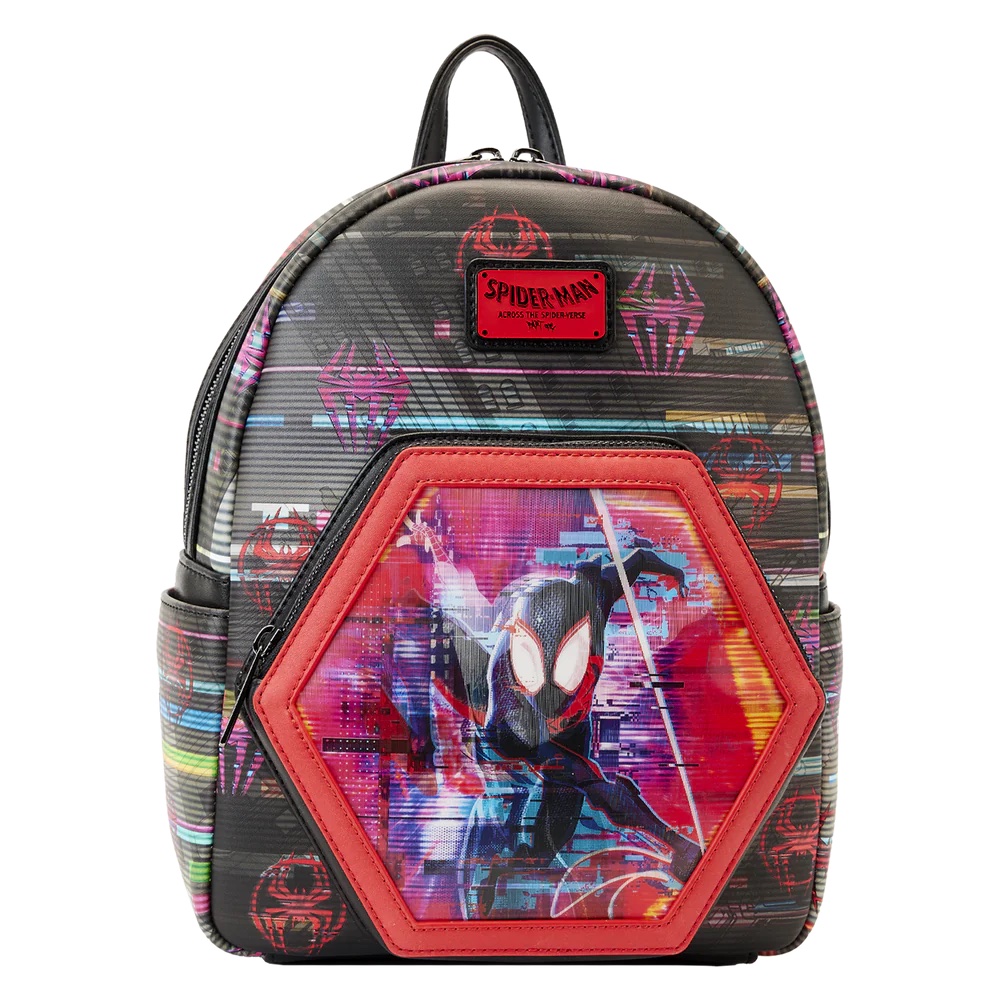 Across The Spiderverse Lenticular Mini Backpack Front 3