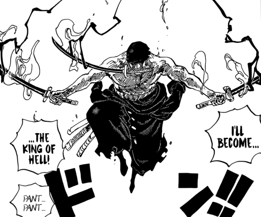 one piece zoro king of hell