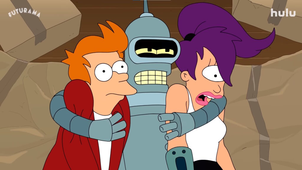 Futurama Fry, Bender, Leela