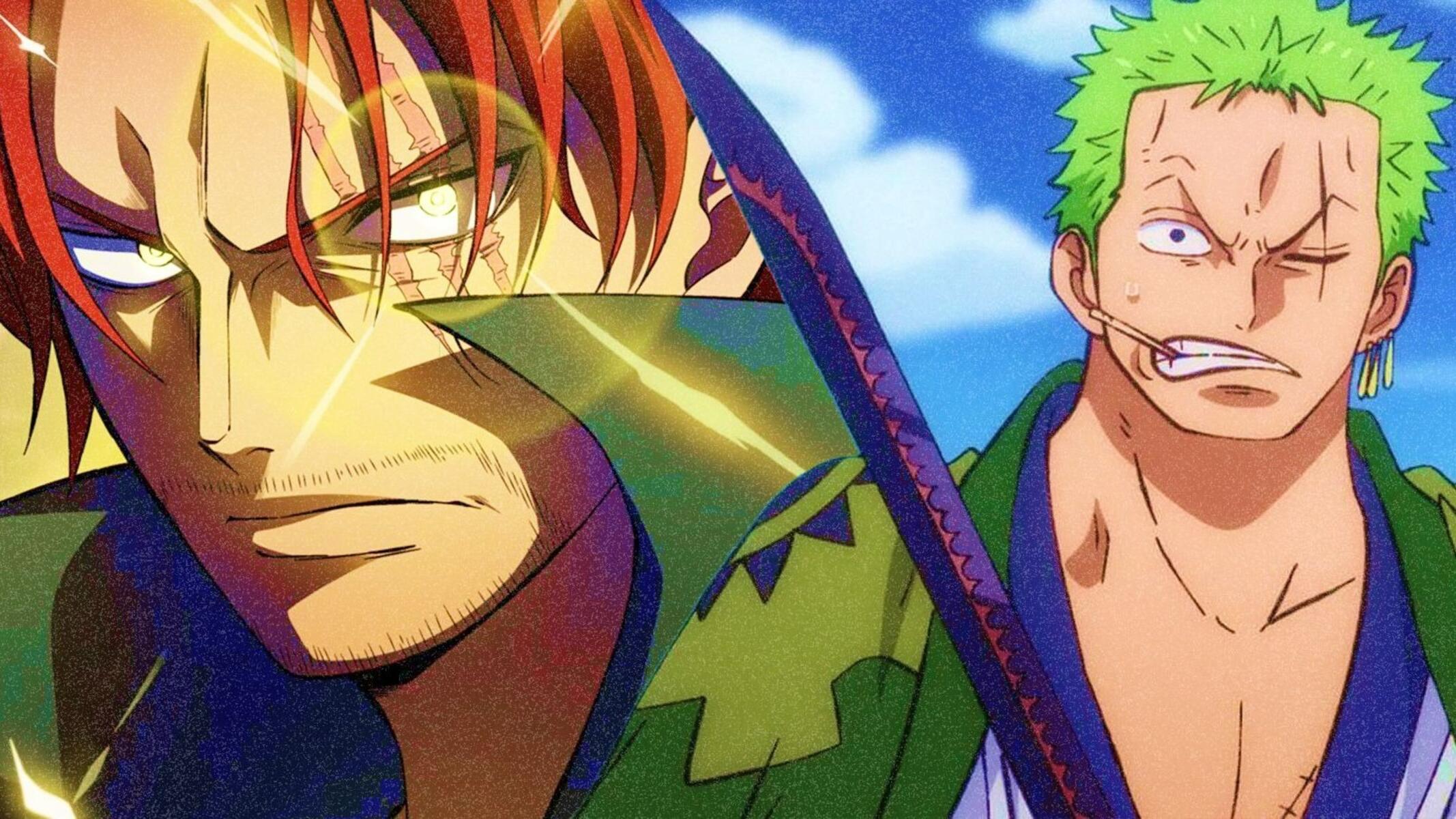 one piece zoro shanks