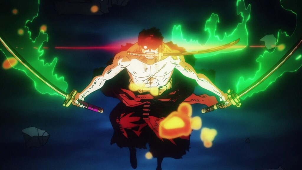 one piece zoro king of hell