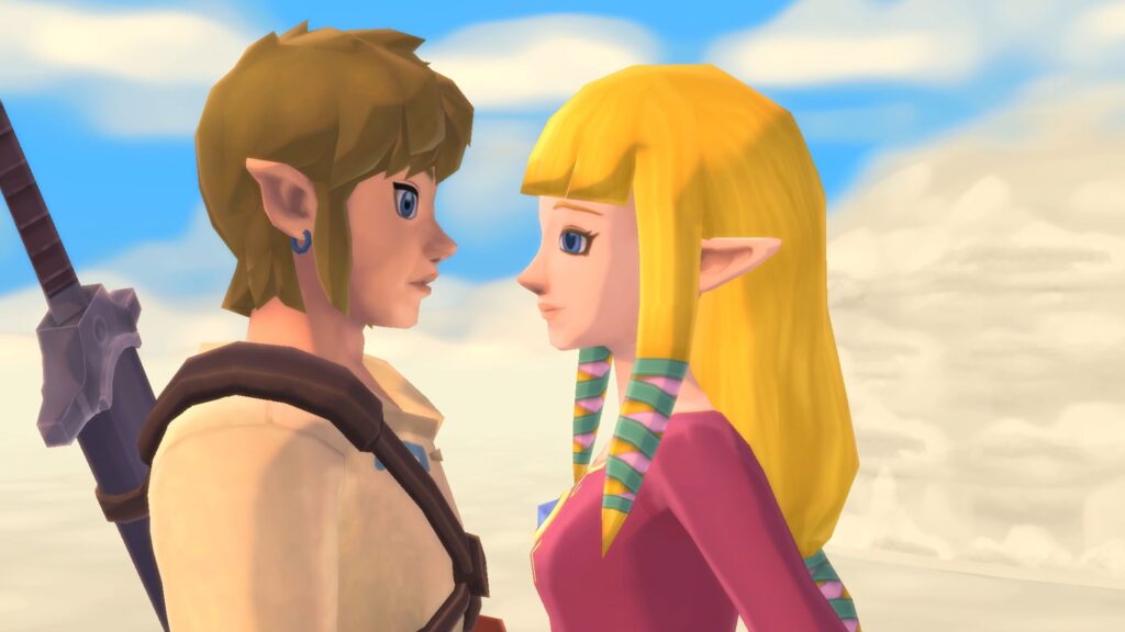 Quando si parla del rapporto tra Link e Zelda non si può non pensare a questa scena di Skyward Sword