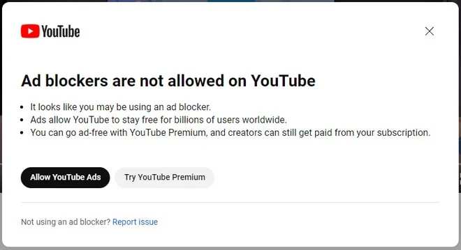 YouTube vieta l'accesso agli utenti con ad blocker nei nuovi test in corso negli USA 1 1096012 1
