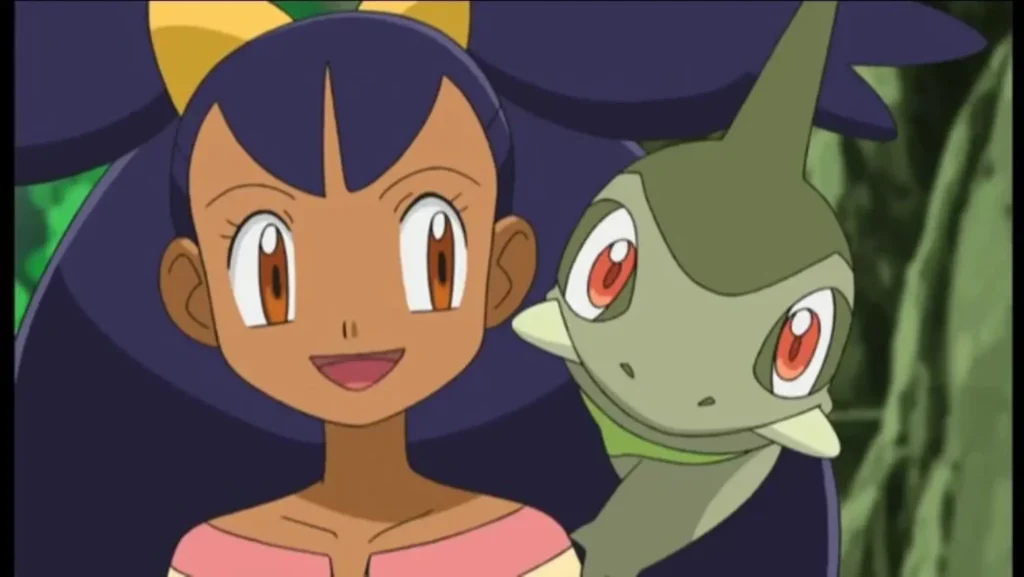 Axew e Iris direttamente dall'anime di Pokémon